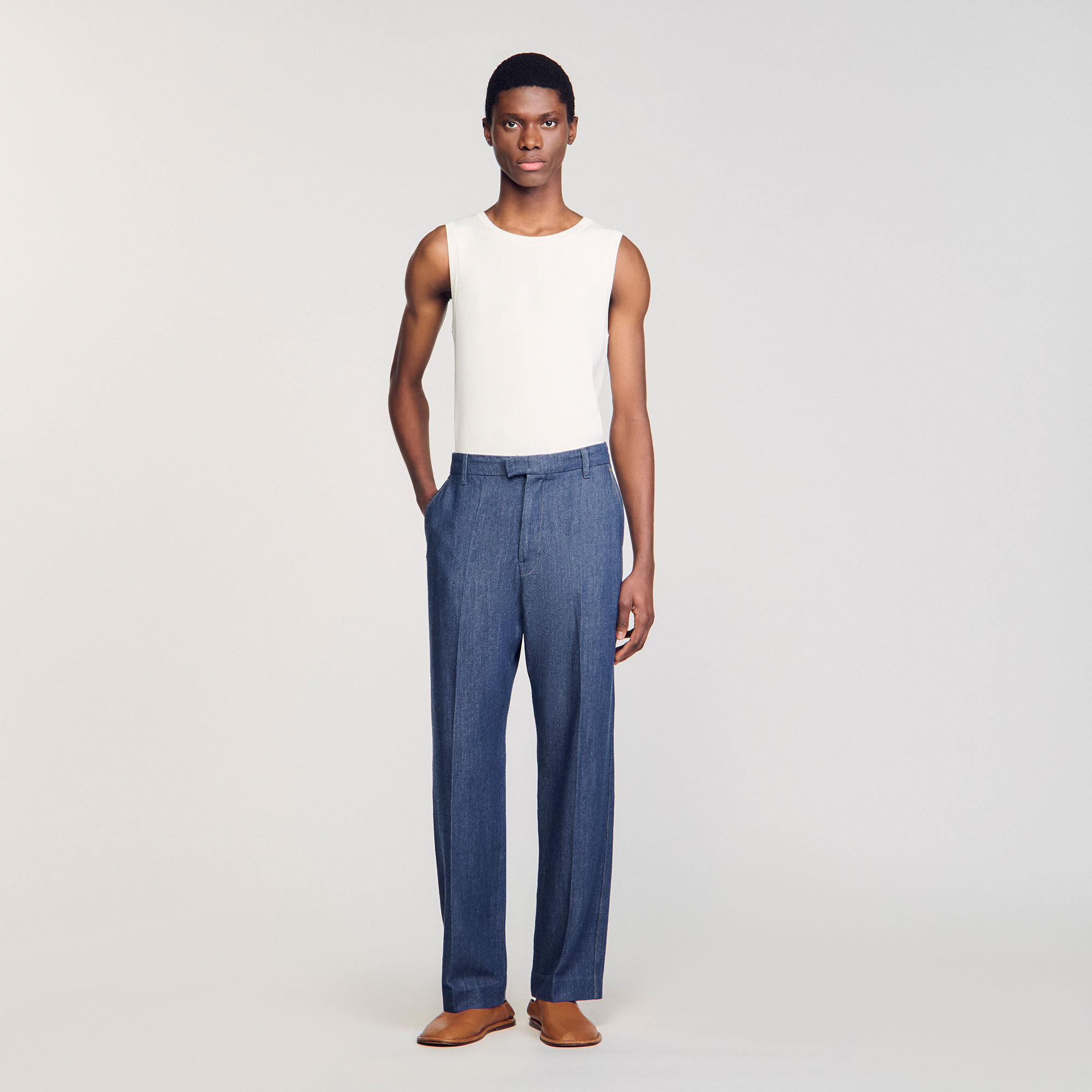 Hose aus Chambray