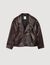 Blouson en cuir oversize