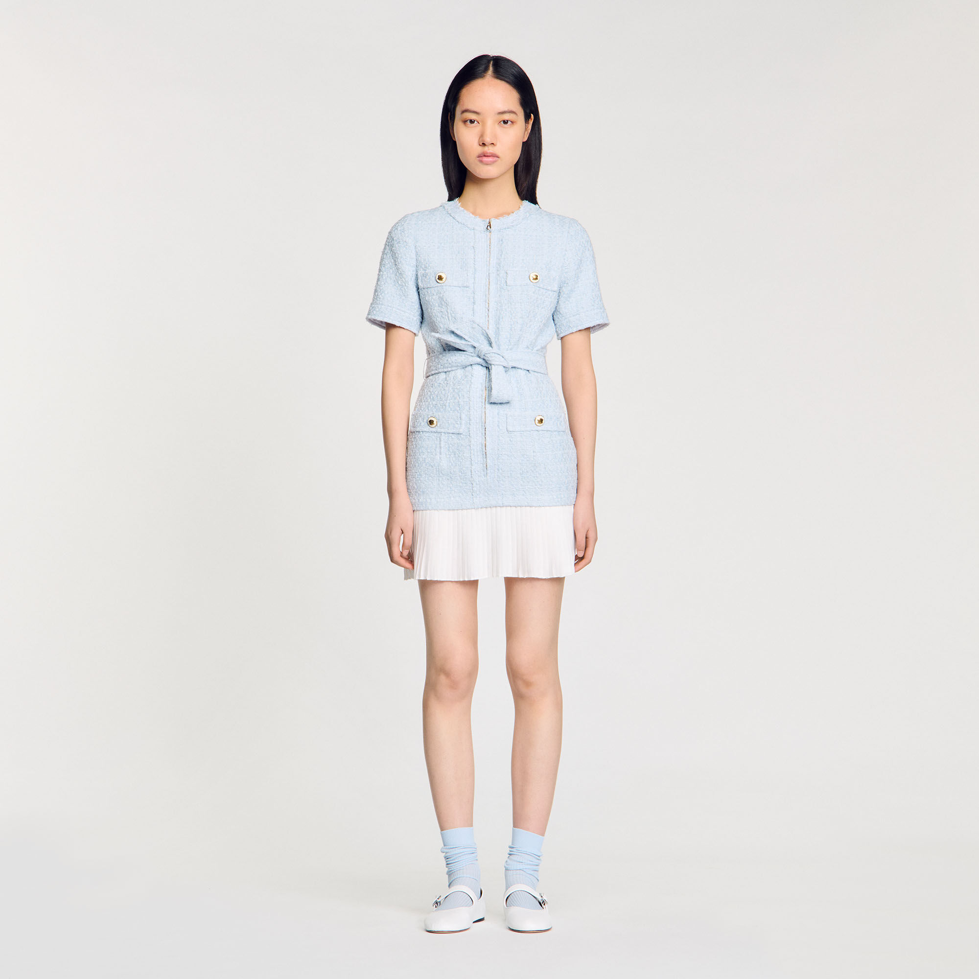 Kurzes Tweedkleid