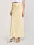 Long satin-effect skirt