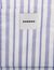 Striped canvas tote bag