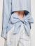 Chemise longue à dos noué