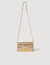 Pochette aus goldfarbenem Leder