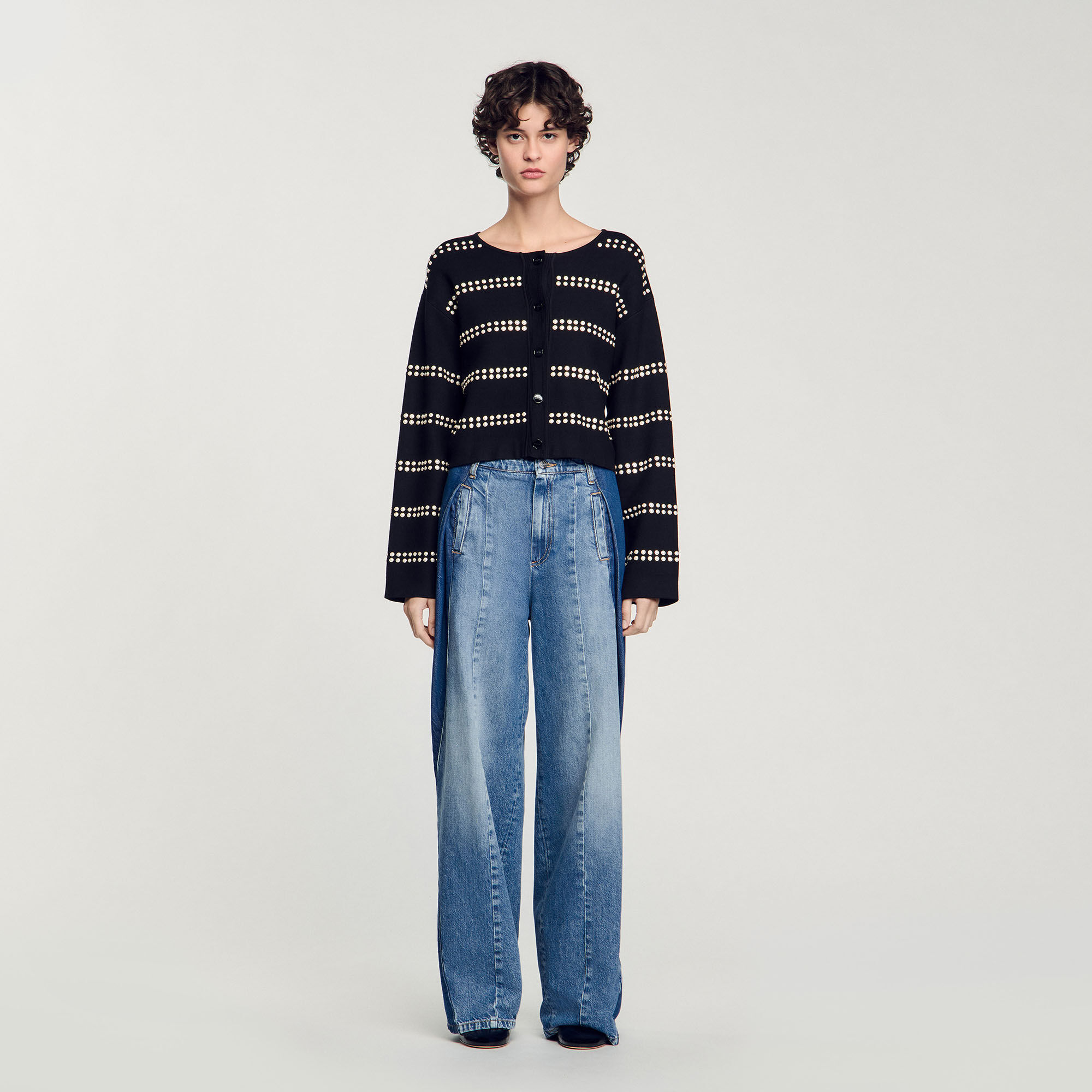 Cardigan à studs