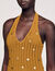 Langes Strickkleid mit Quasten