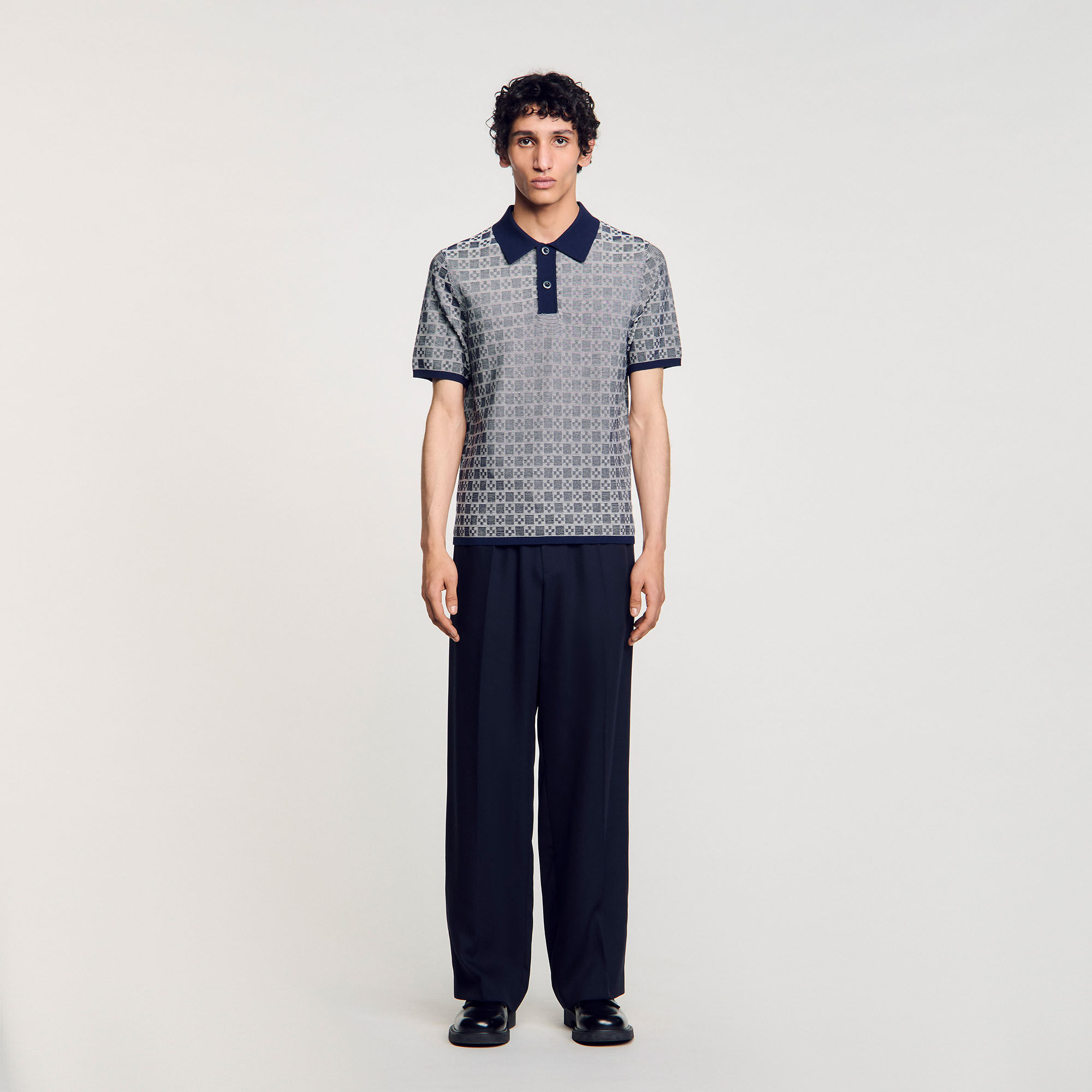 Poloshirt mit „Square Cross“-Muster