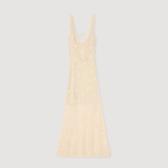 Langes Strickkleid