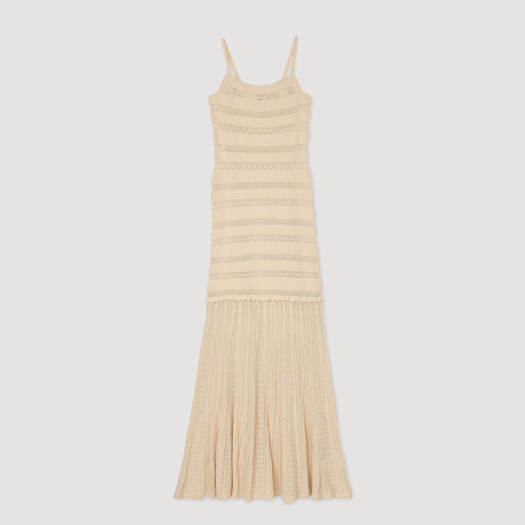 Langes Strickkleid