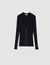 Rib knit cardigan