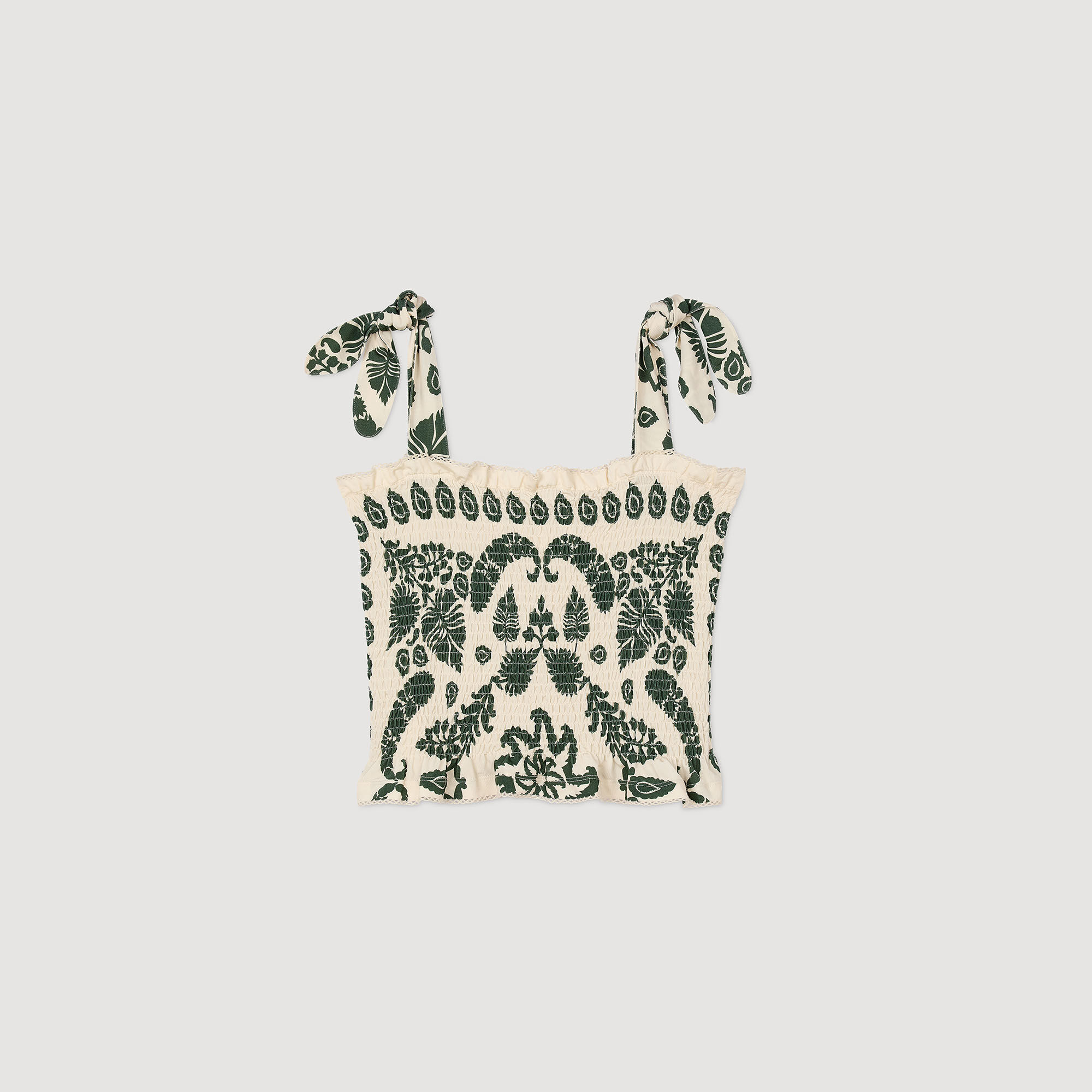 Gesmoktes Top mit Blumenprint