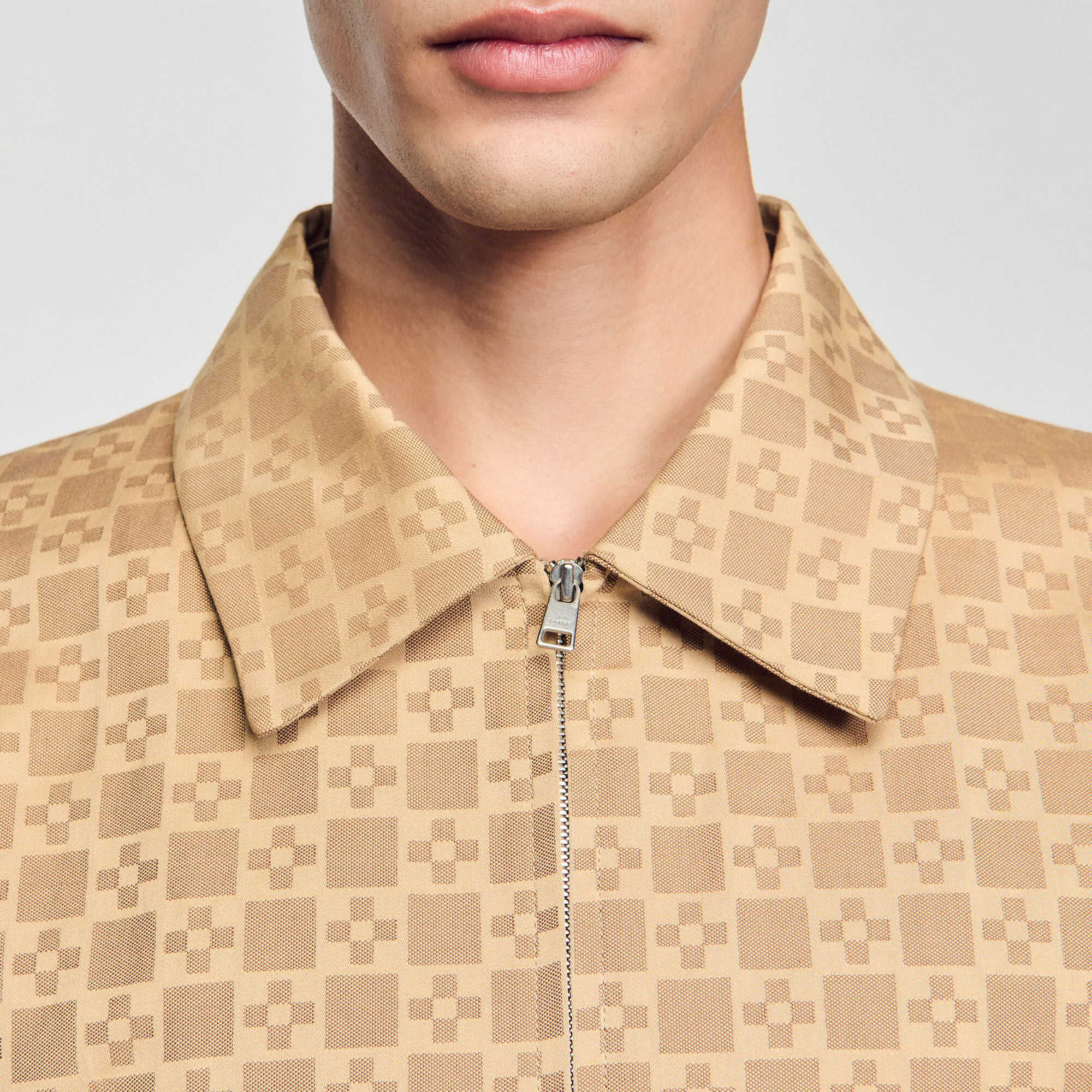 Blouson zippé square cross