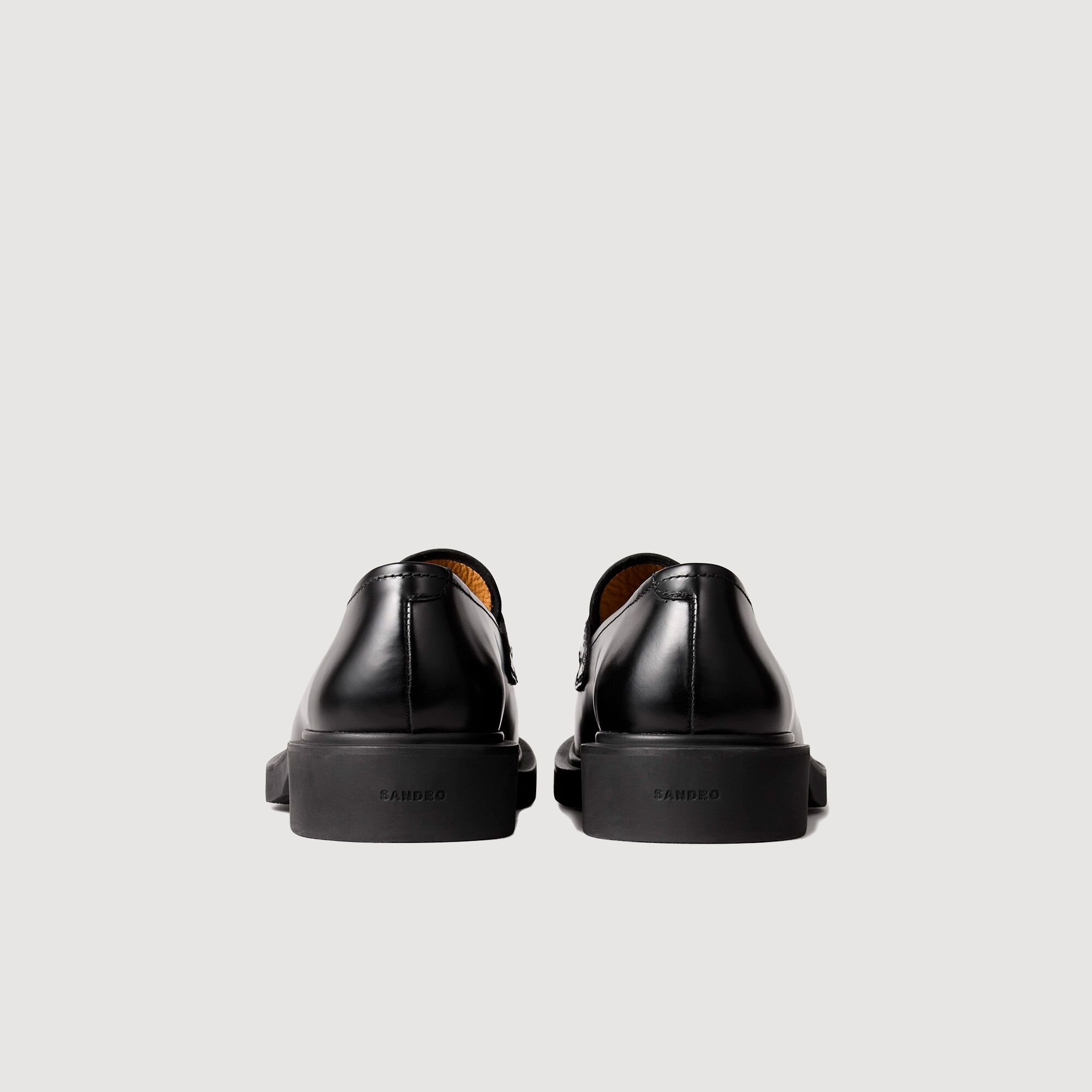 Patent leather derbies