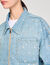 Blouson en jean strassé et perlé