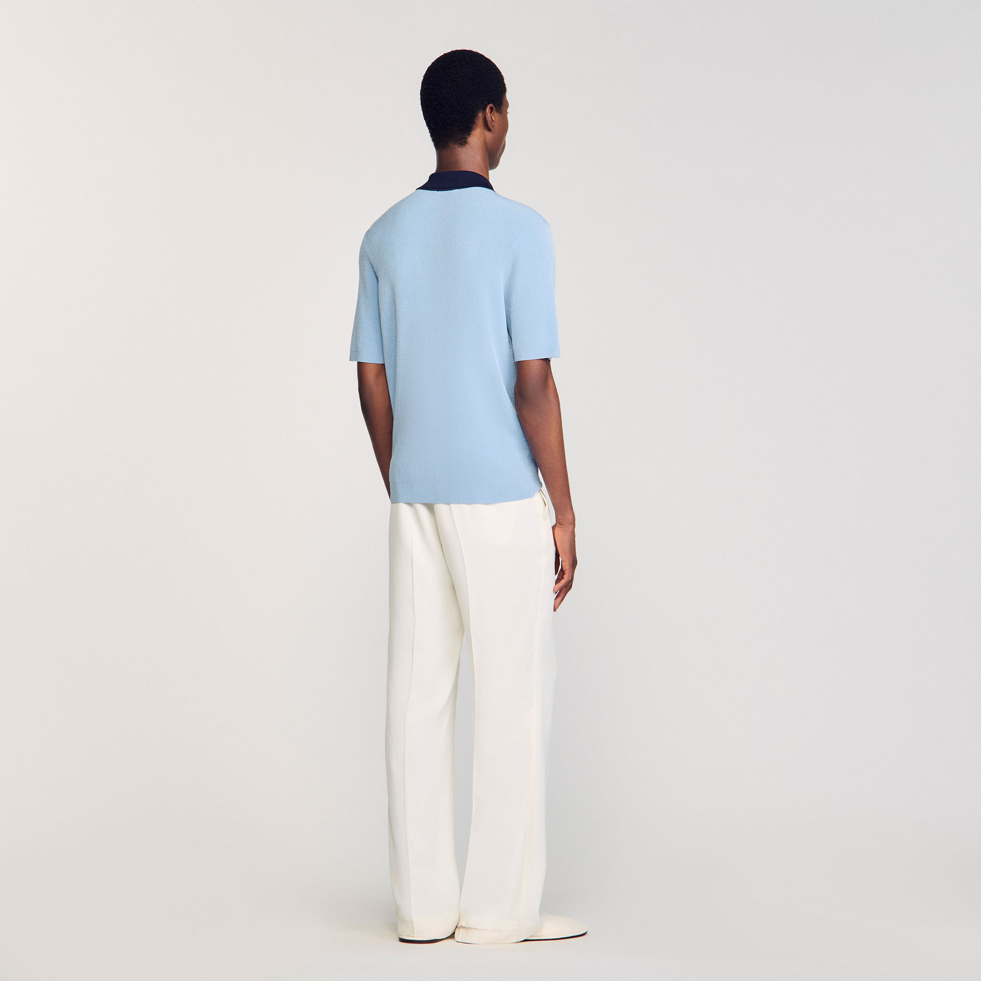 Zweifarbiges Poloshirt