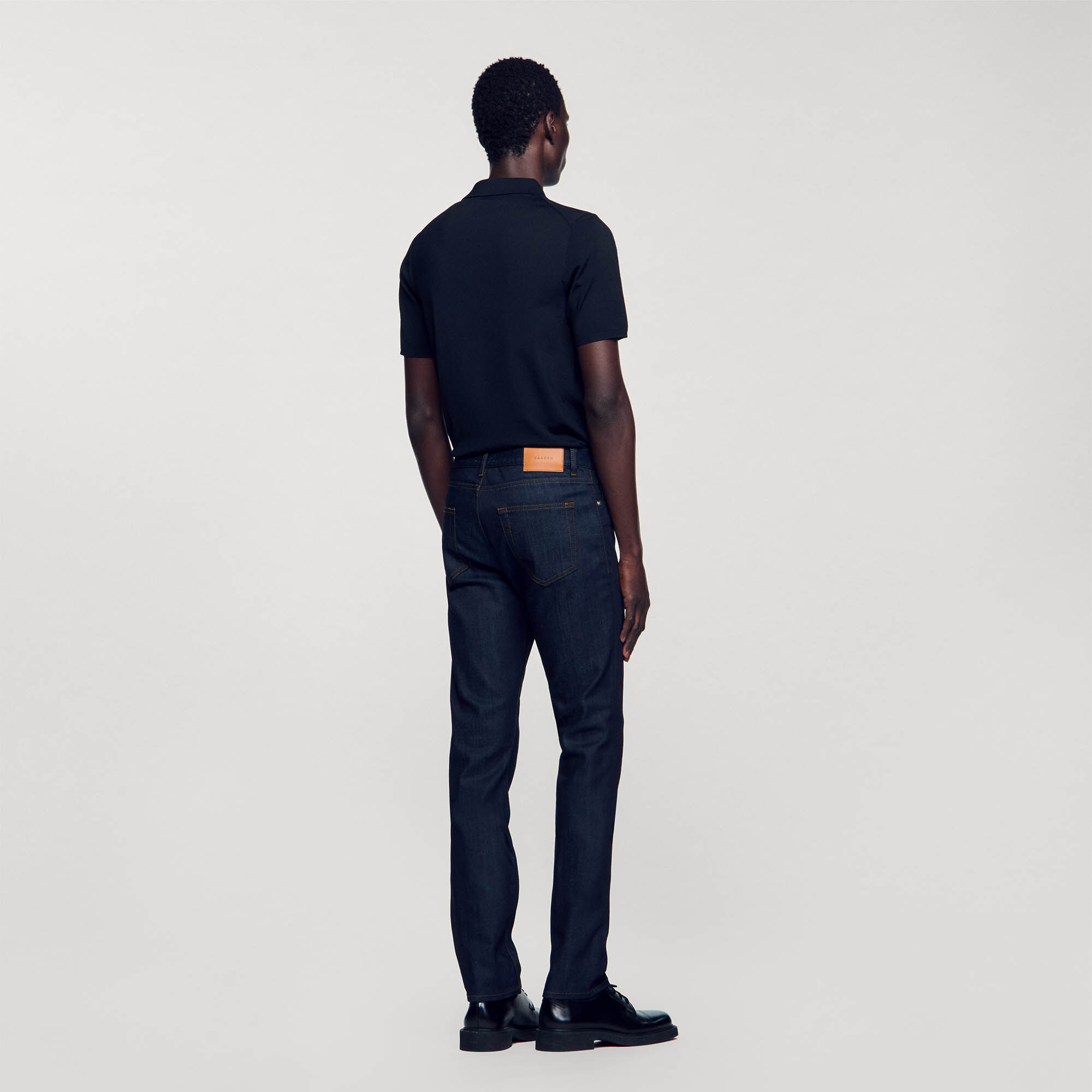 Jean étroit avec délavage Waterless
