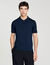 Polo en maille à col zippé