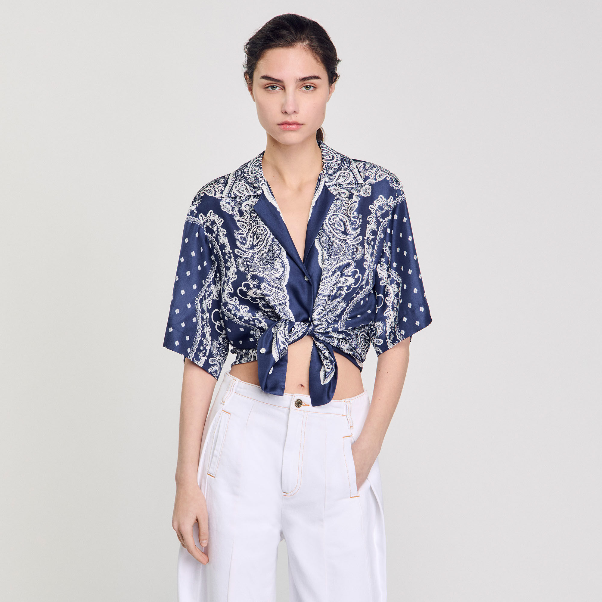 Chemise à imprimé bandana