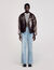 Blouson en cuir oversize