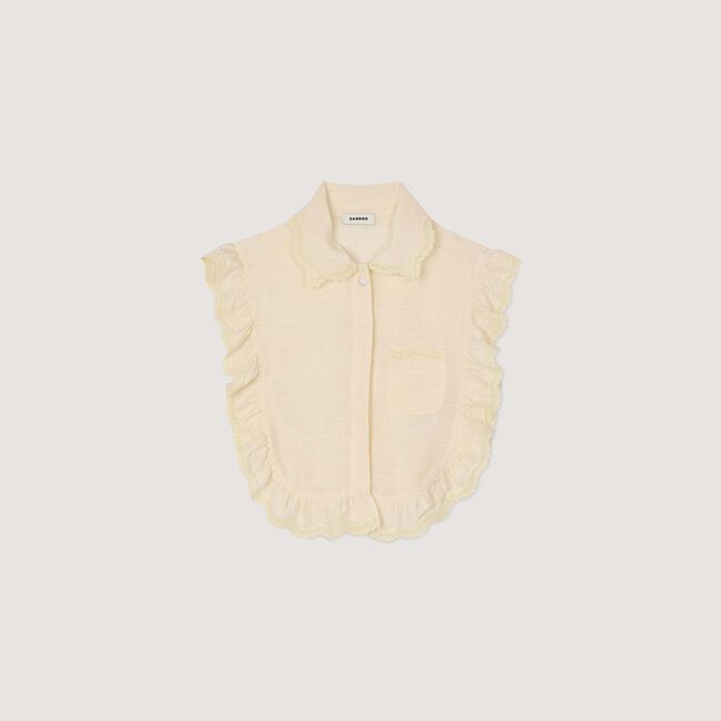 Top Shirt collar with lace detail
