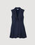 Robe courte tailleur plissée 