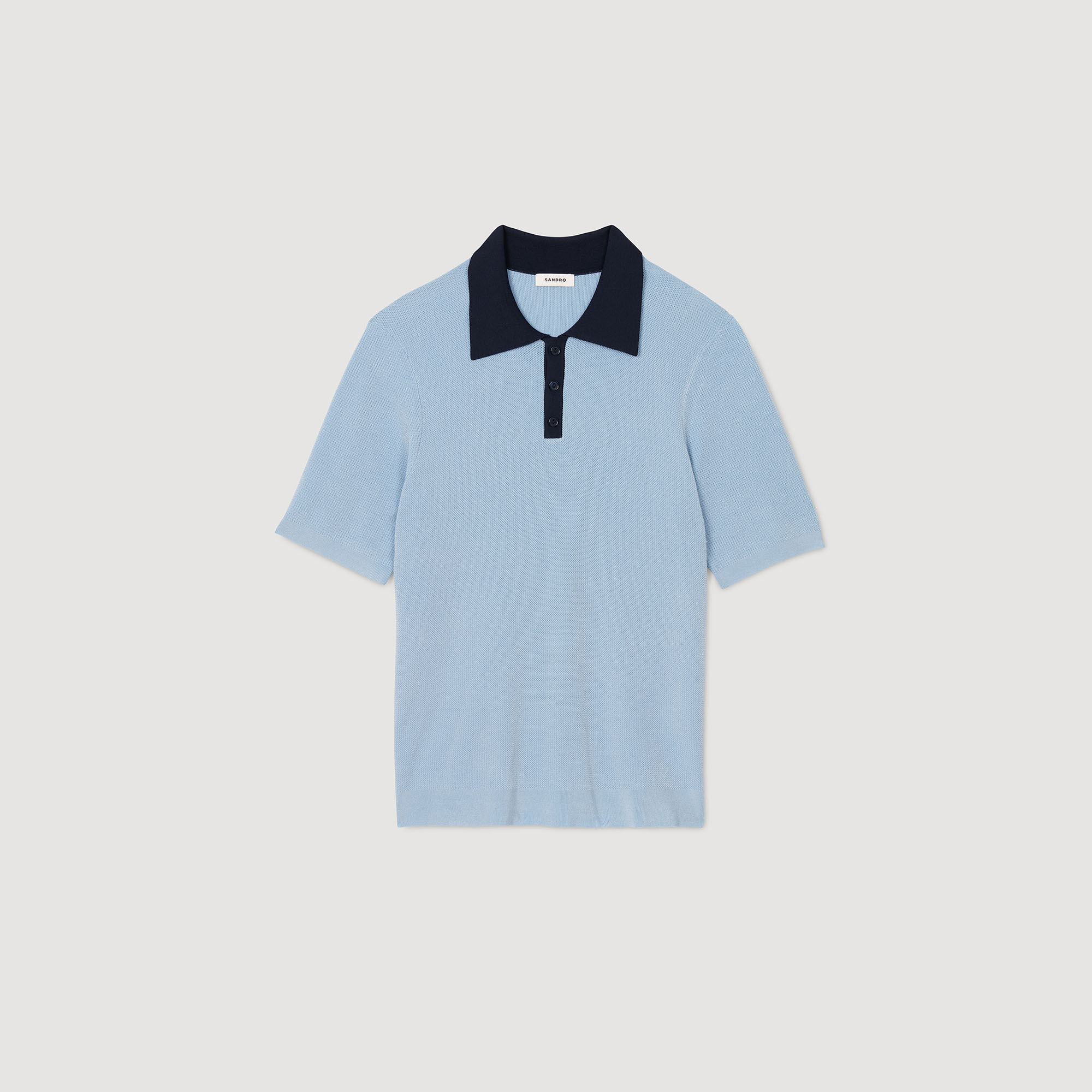 Zweifarbiges Poloshirt
