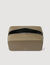 Toilet bag in reconstituted leather