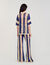 Two-tone knit cardigan