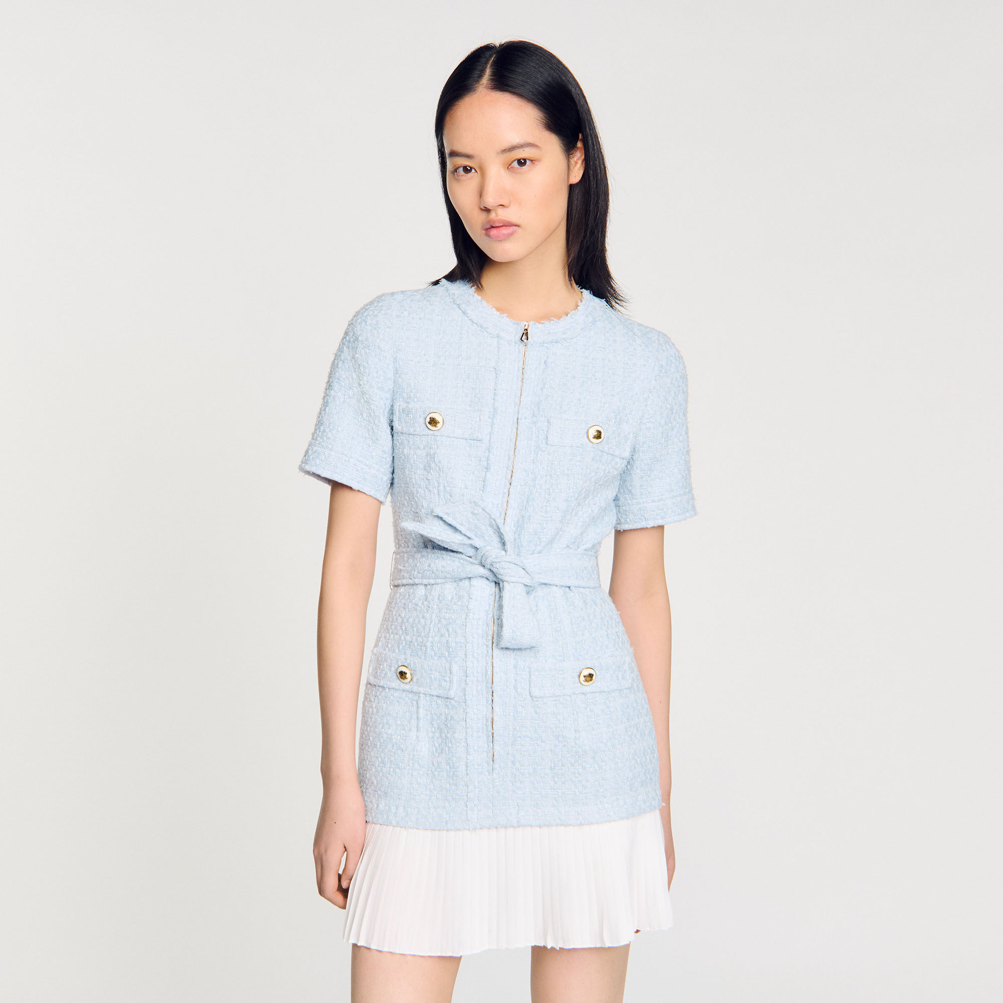 Kurzes Tweedkleid