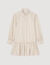 Robe chemise strassée à rayures