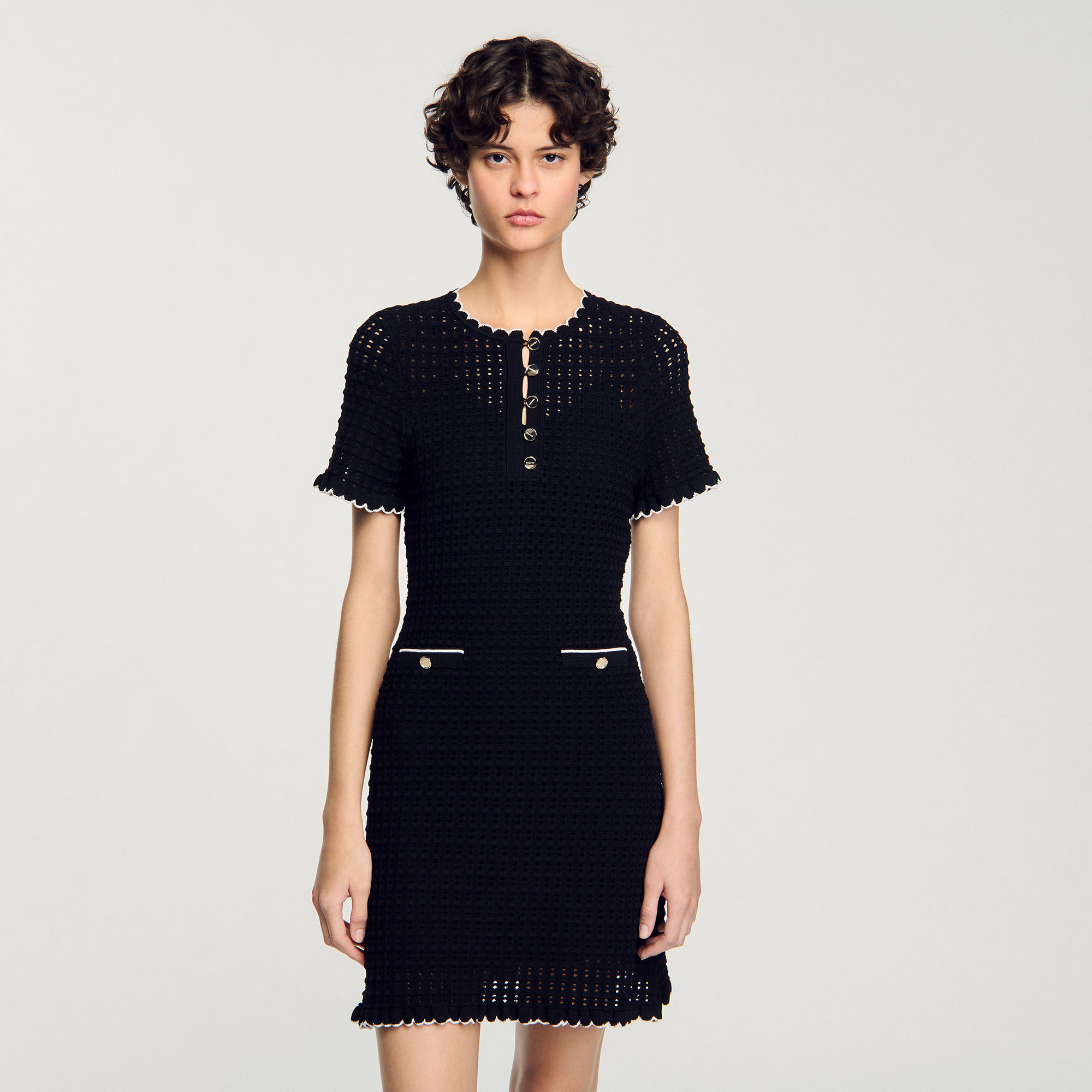 Kurzes Strickkleid