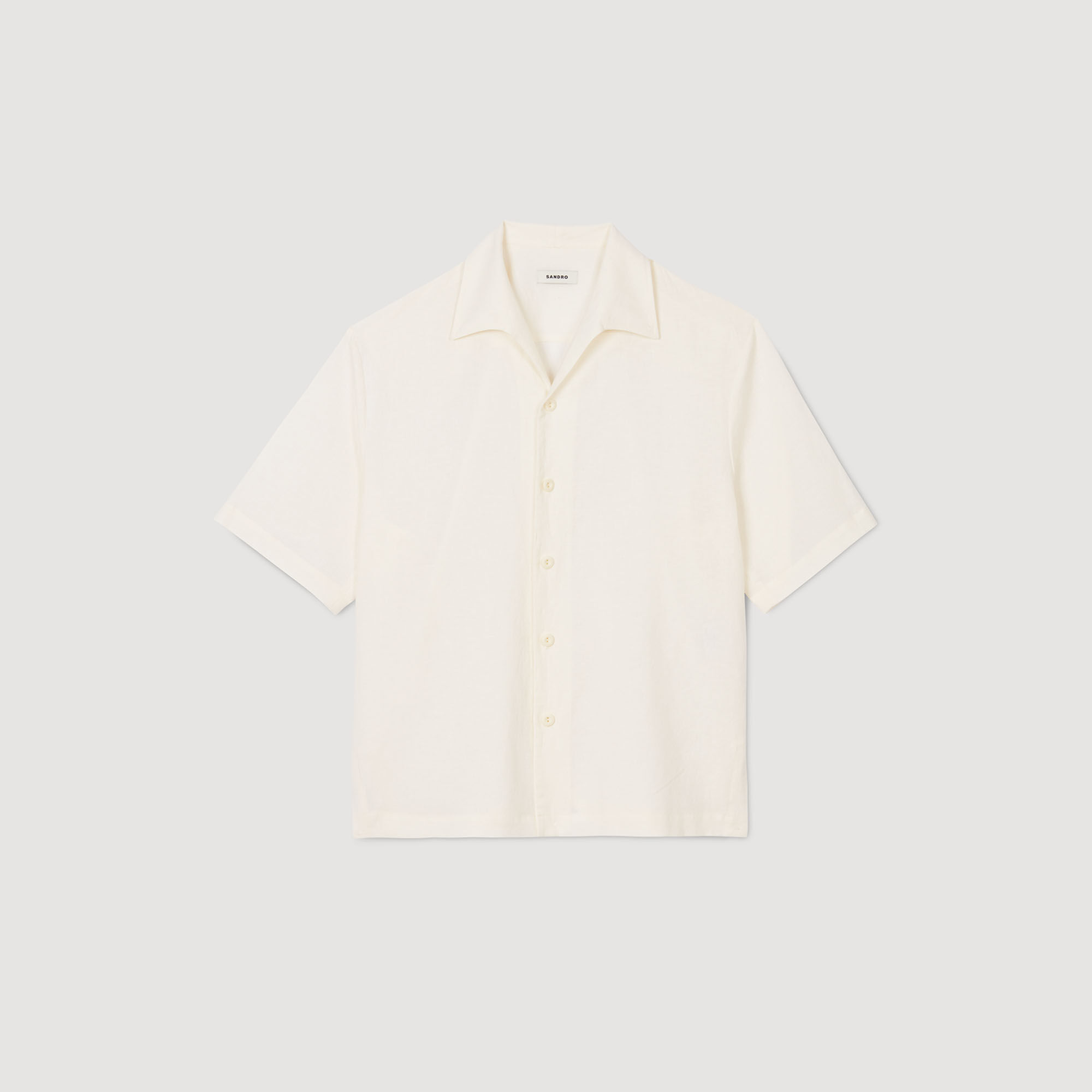 Chemise en coton et lin