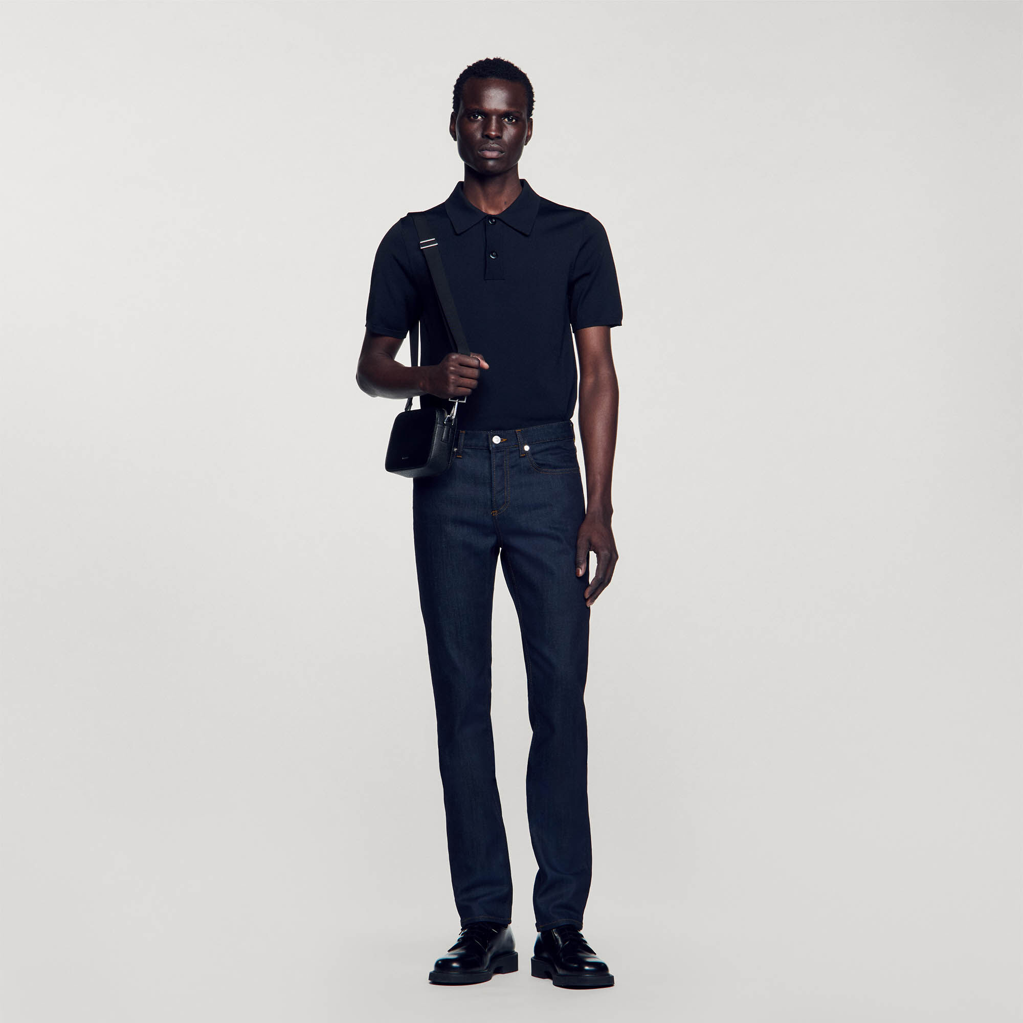 Jean étroit avec délavage Waterless