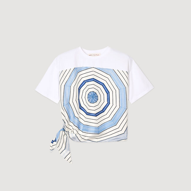 T-shirt à imprimé spirales
