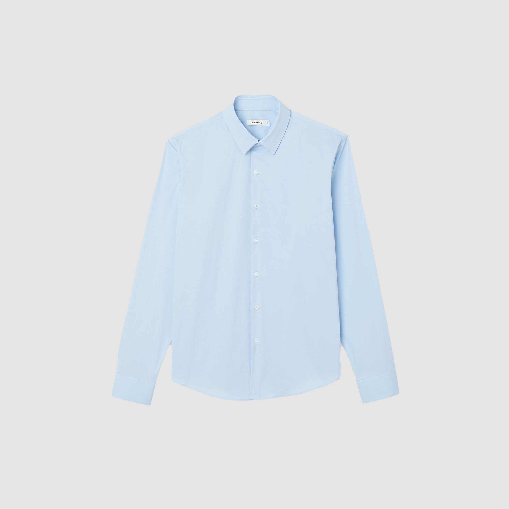 Chemise ajustée en coton stretch