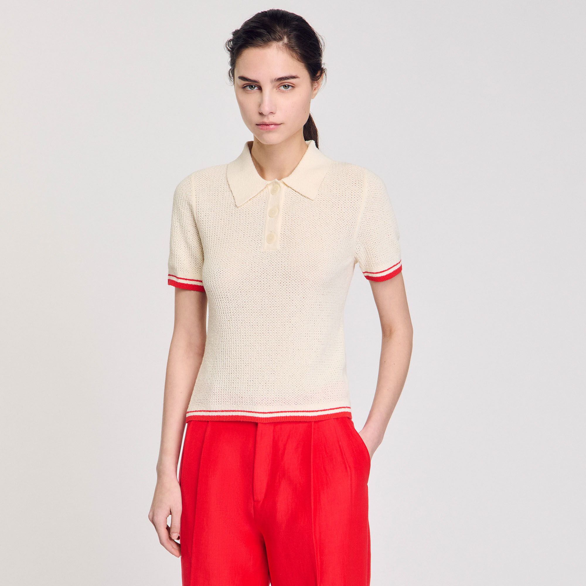 Pull à col polo