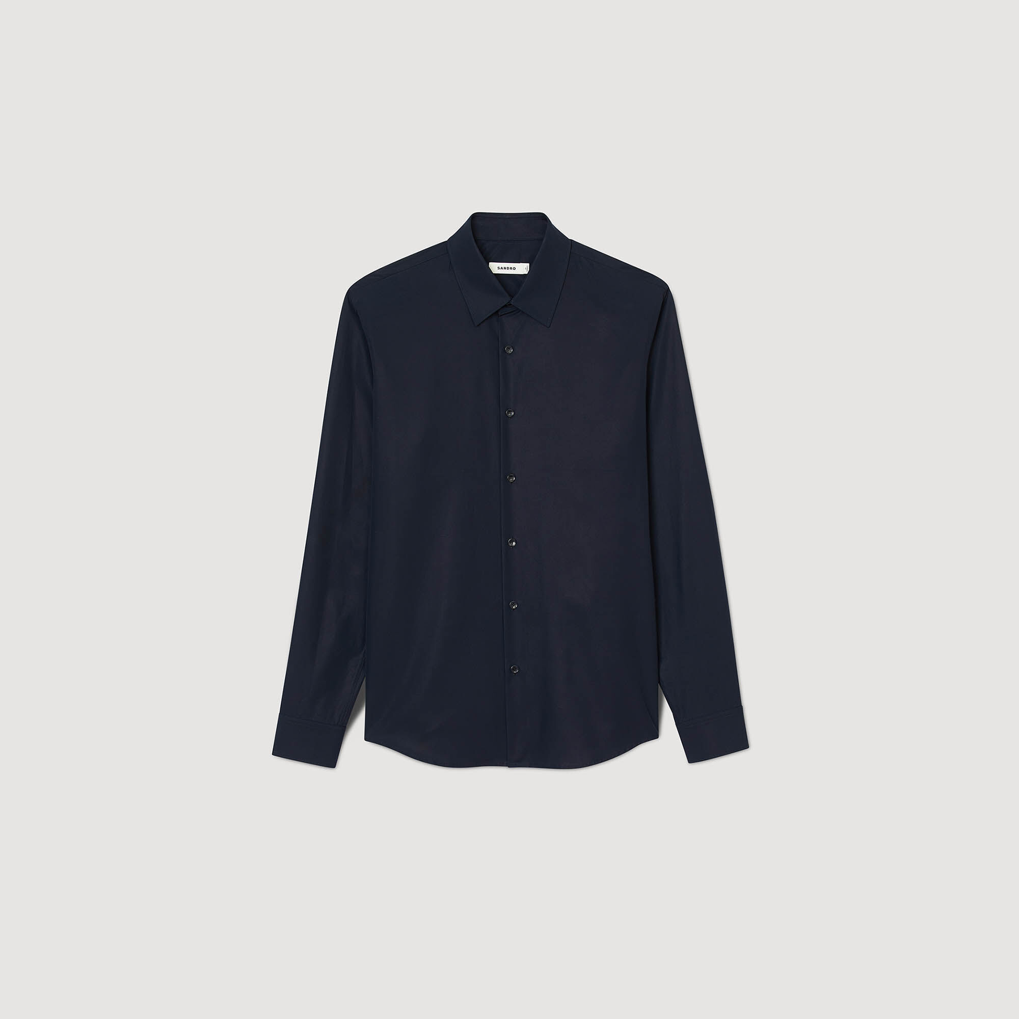 Chemise ajustée en coton stretch
