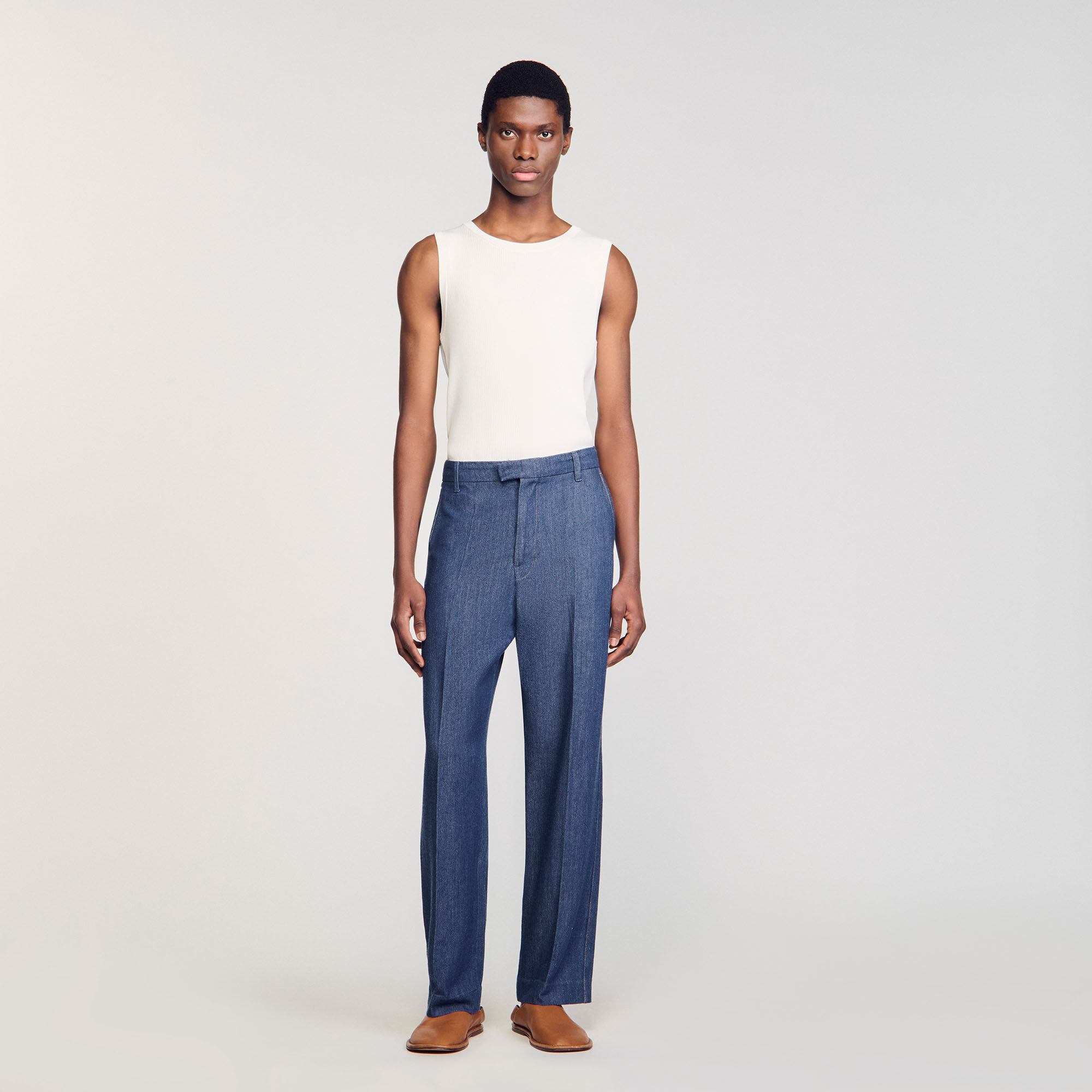 Hose aus Chambray