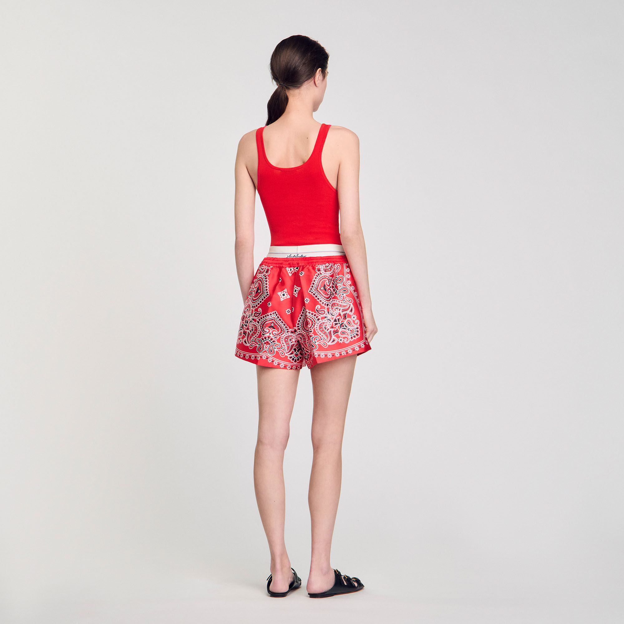 Rib knit vest top