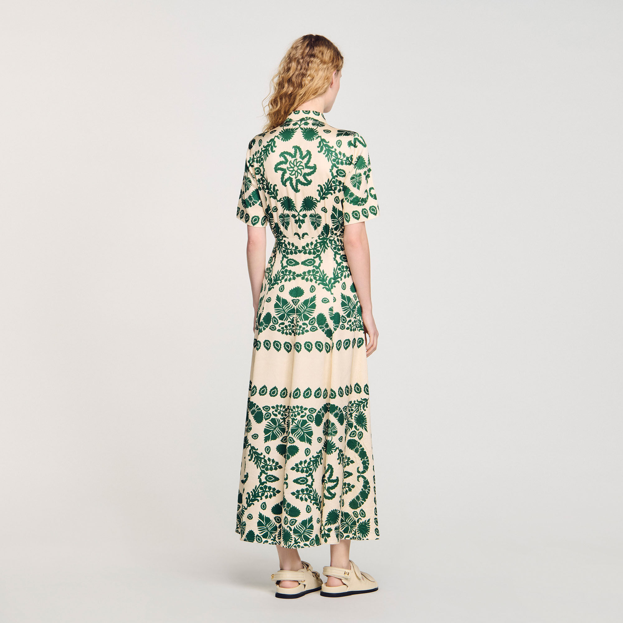Robe longue à imprimé fleuri 