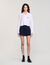 Chemise courte en popeline