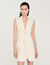 Robe courte tailleur plissée 