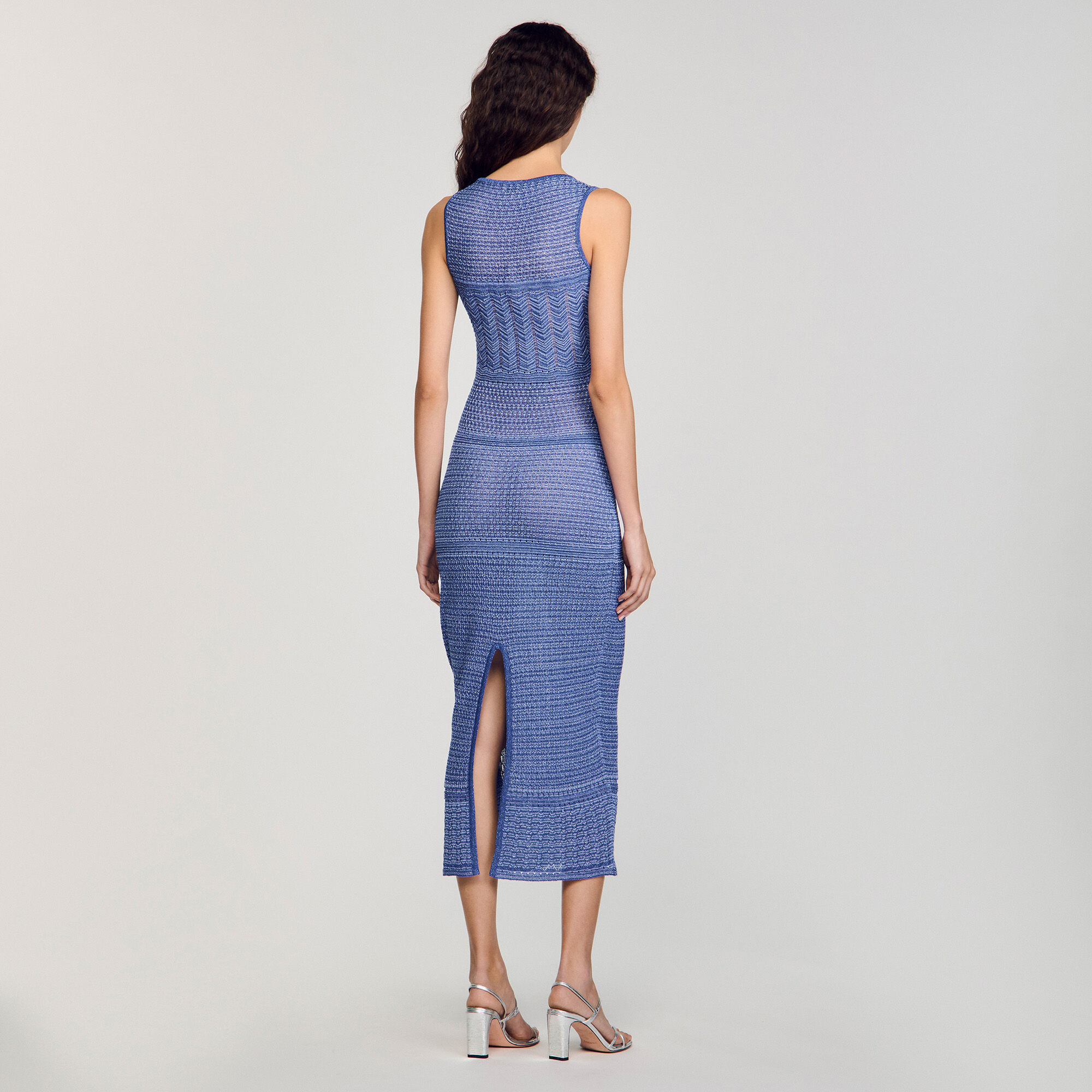 Robe midi en maille