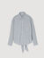 Chemise longue à dos noué