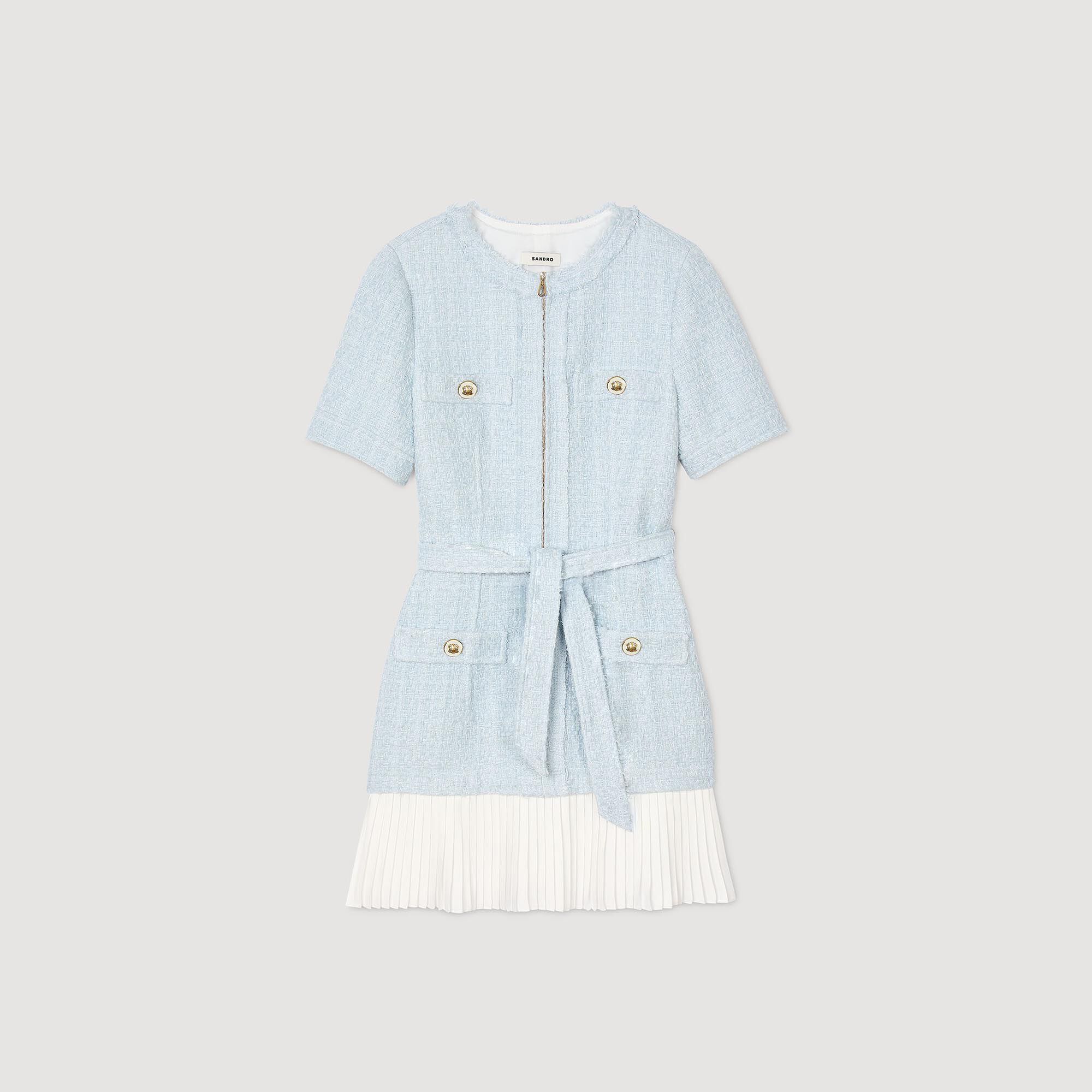 Kurzes Tweedkleid