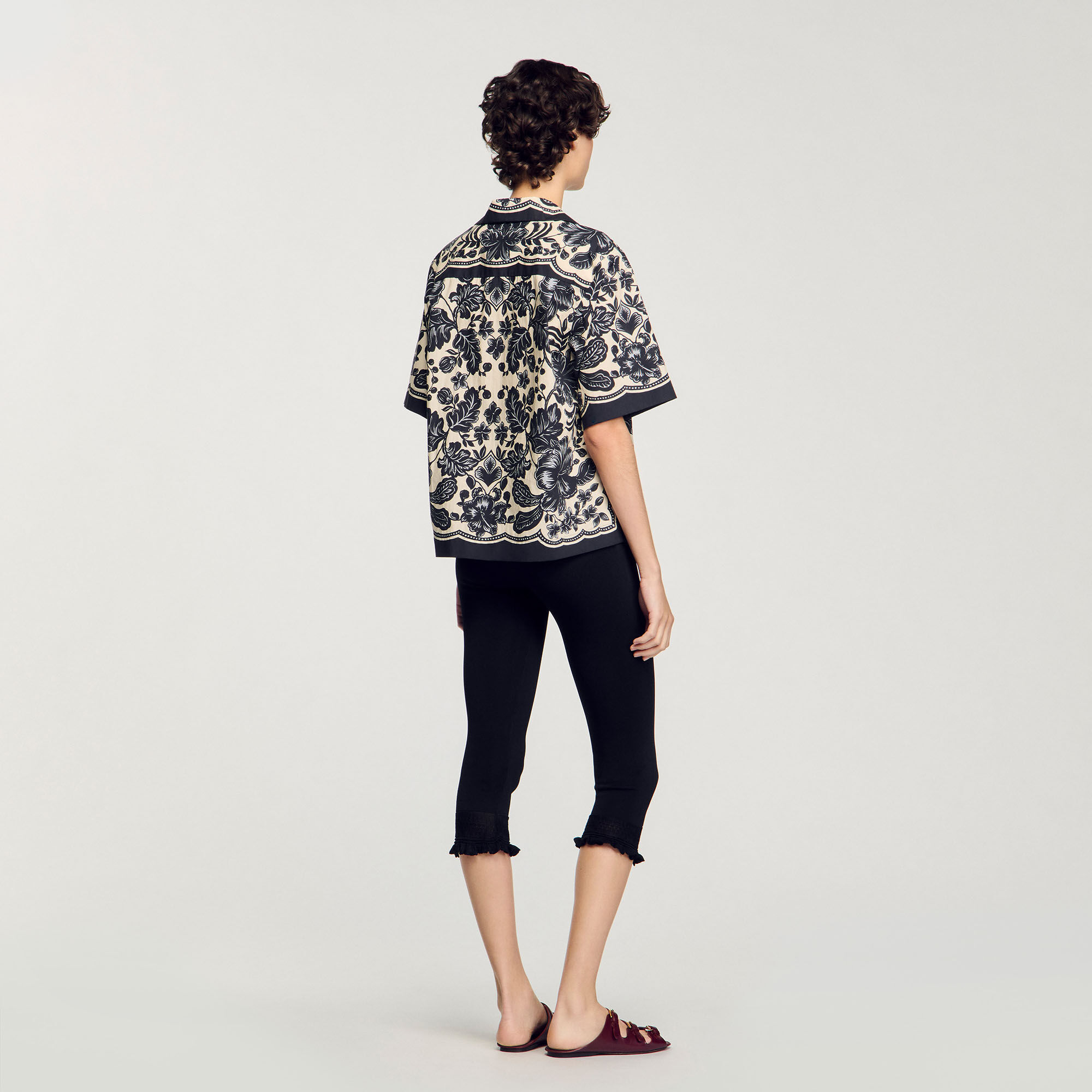 Floral motif shirt