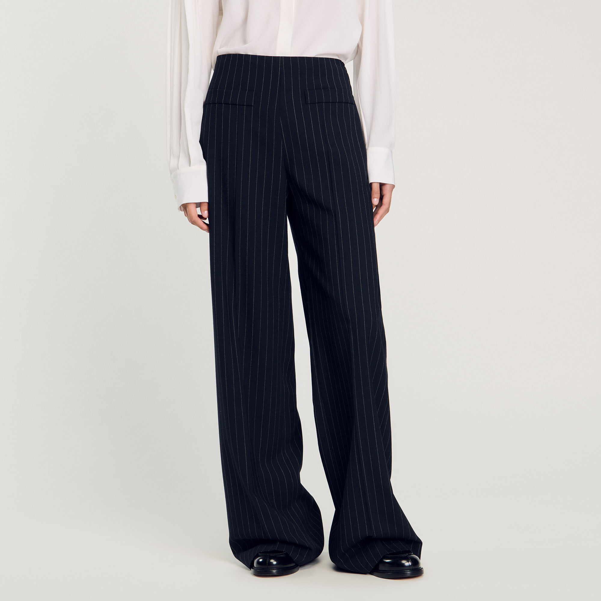 Chalk-striped trousers