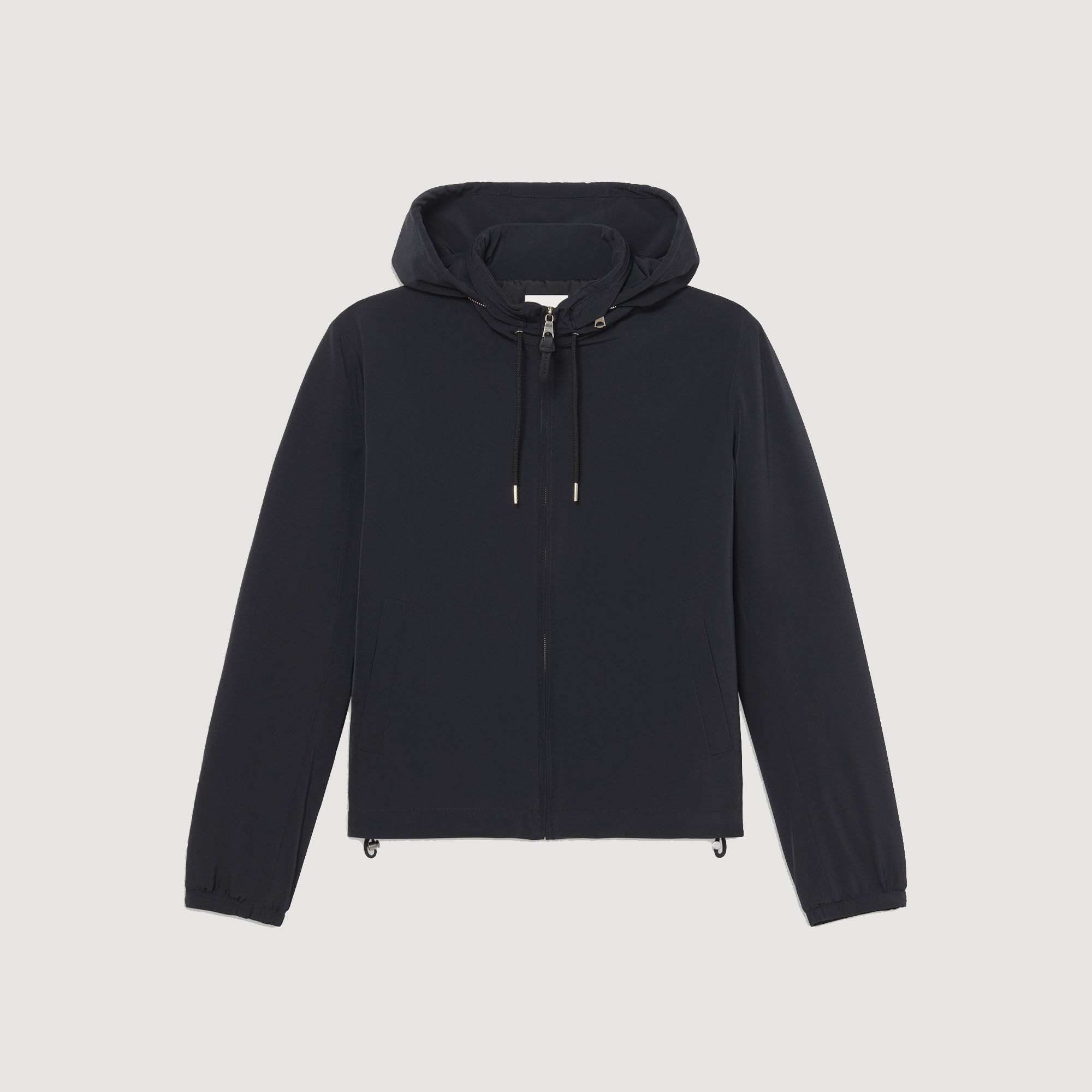 Zip-up hooded jacket