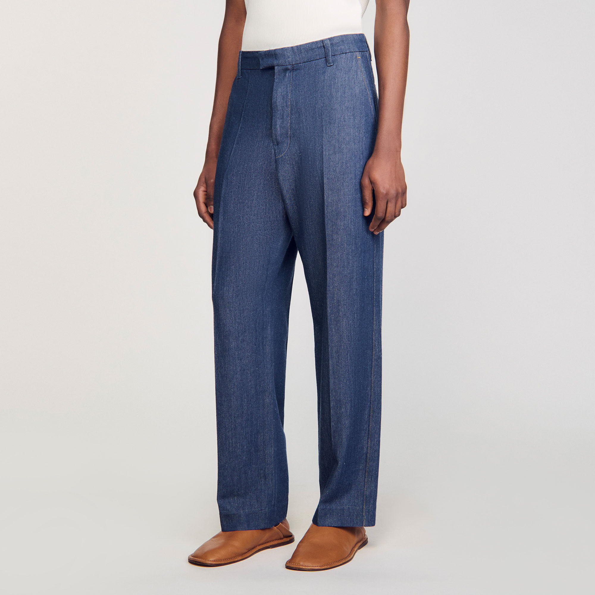 Hose aus Chambray