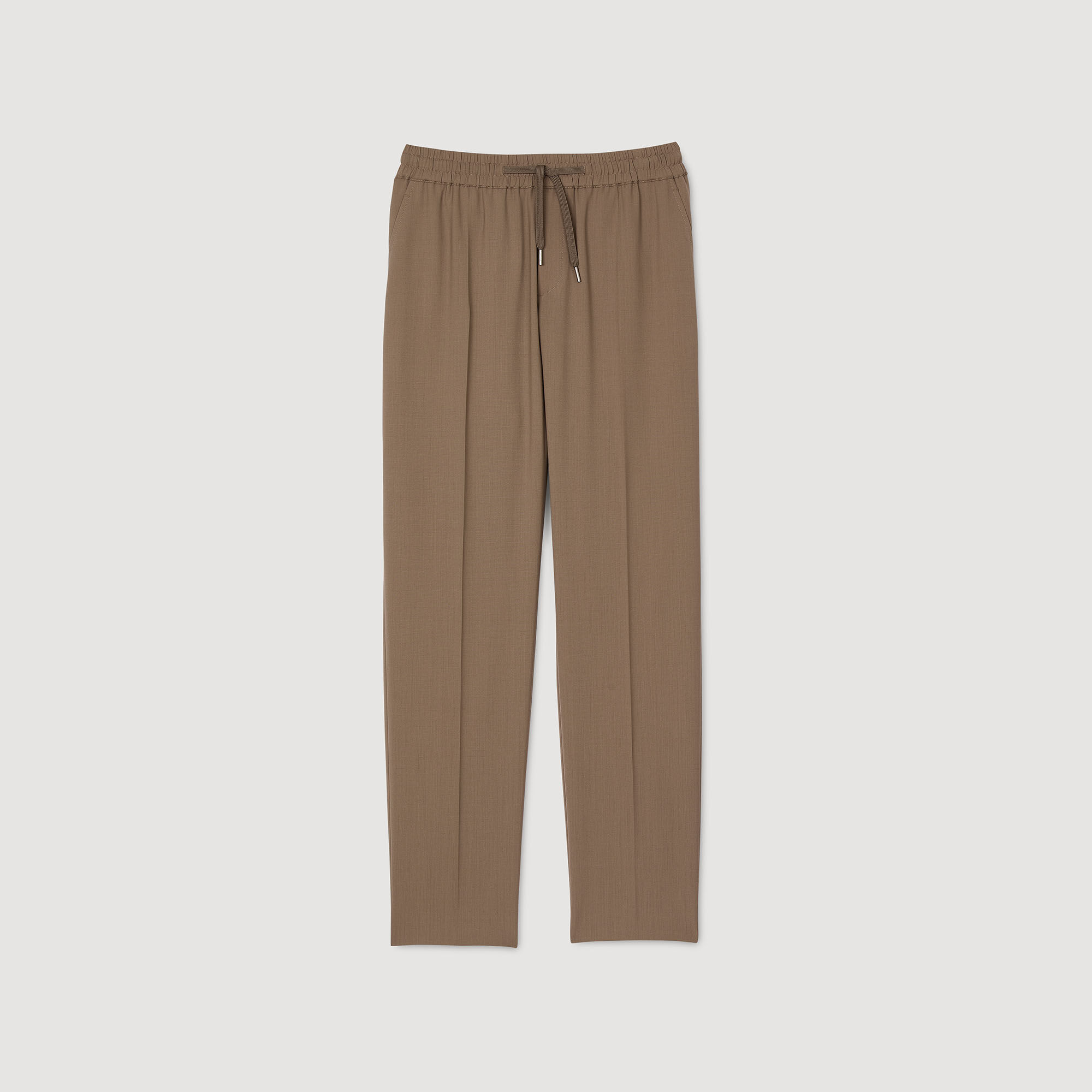 Pantalon droit élastiqué