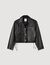 Blouson en cuir vieilli